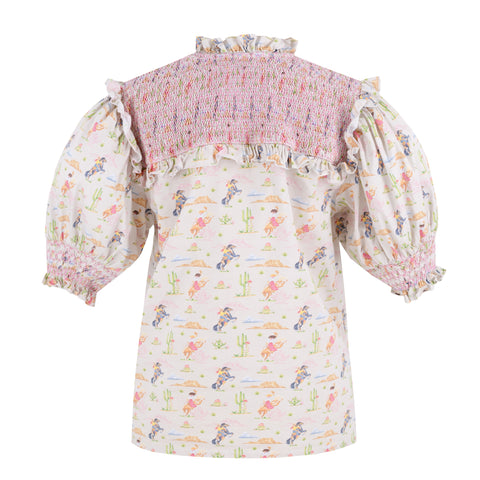 Women’s Lizzie Shirt - Pink Rodeo