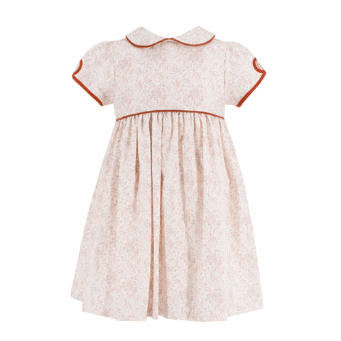 Sarita Girl Dress - Chinoiserie Pumpkin