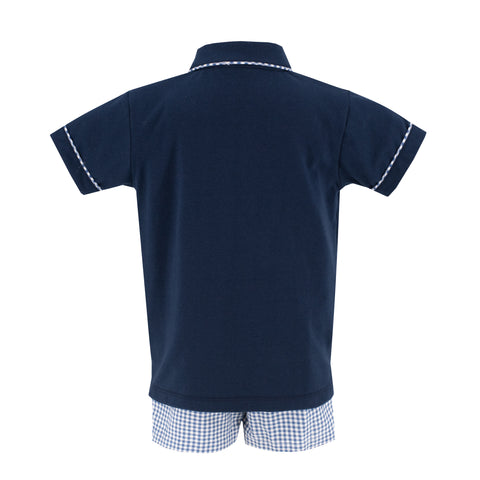 William Boy Polo Set - Classic Gingham Pumpkin