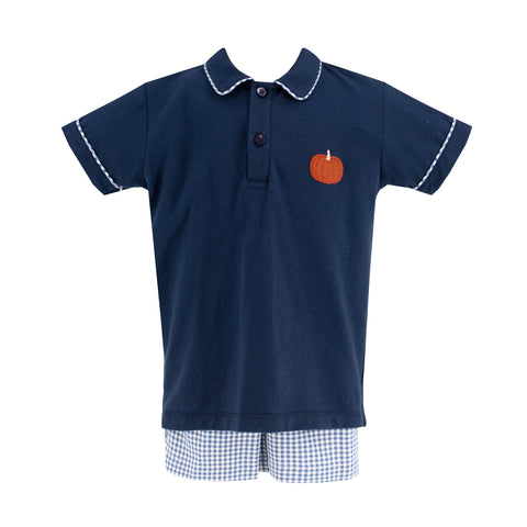 William Boy Polo Set - Classic Gingham Pumpkin