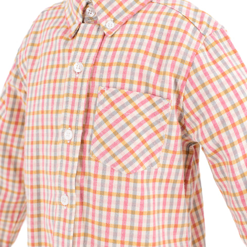 Walker Boy Button Down - Mum Gingham