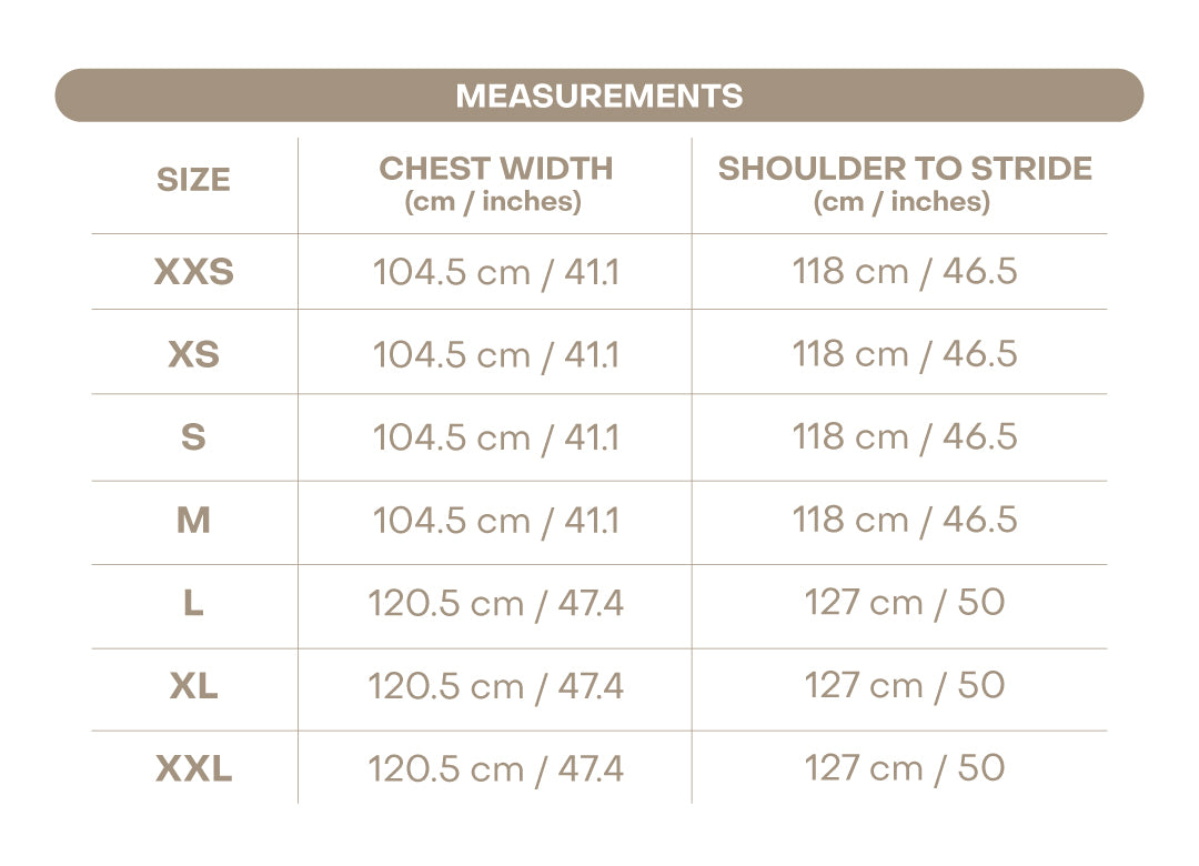 Size chart for Ariella Women’s Dress