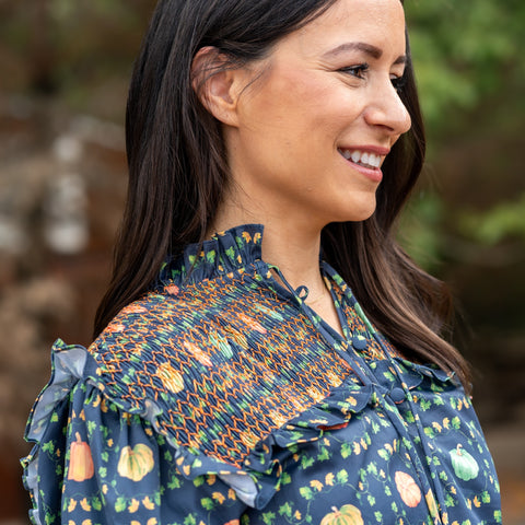 Women’s Lizzie Shirt - Botanical Pumpkin