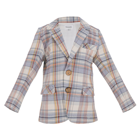 Hayden Boy Blazer - Fall Plaid