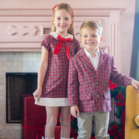 Hayden Boy Blazer - Frosted Tartan