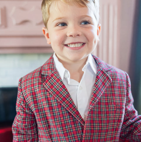 Hayden Boy Blazer - Frosted Tartan