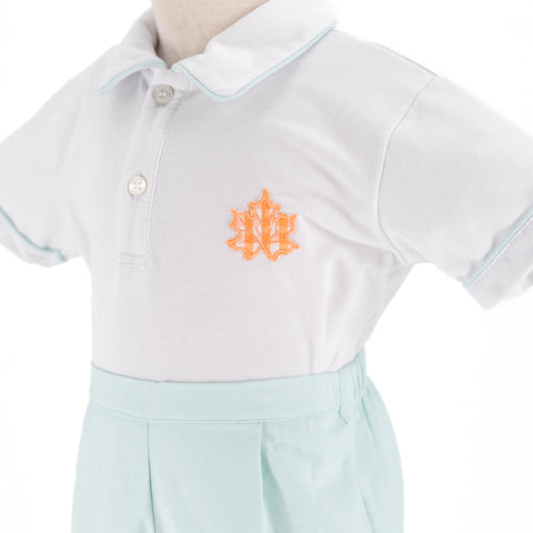 Jackson Boy Polo Set - Fall Leaves