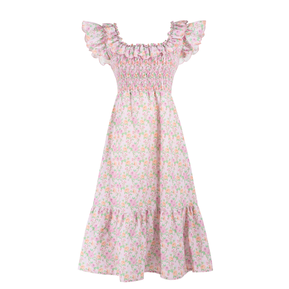 Women's Mary Dress - Peony Print– Dondolo