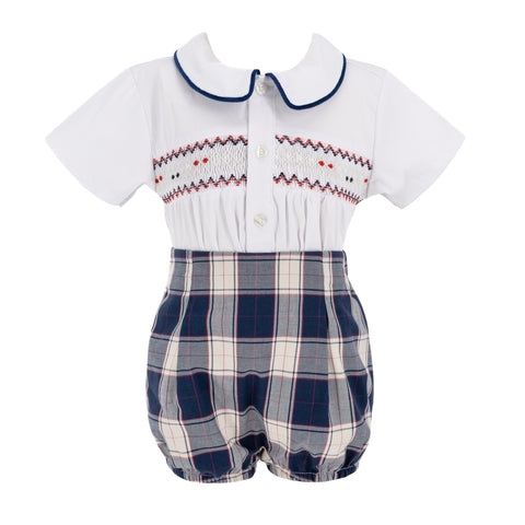 Peter Boy Set - Navy Tartan