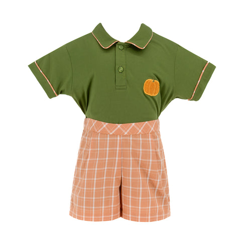 William Boy Polo Set - Orange Check