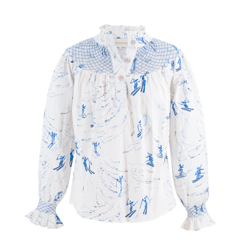 Women’s Louise Shirt - Snowy Slopes