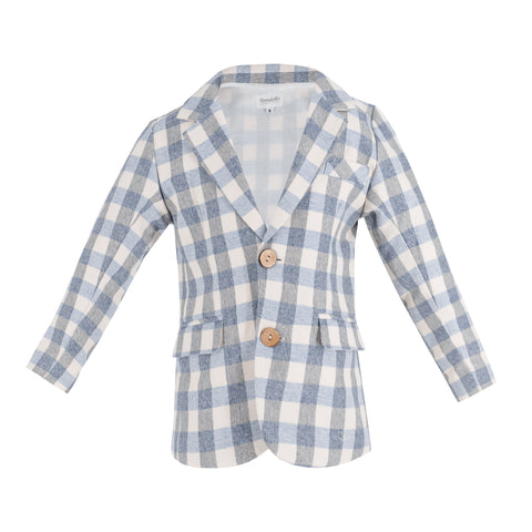 Hayden Boy Blazer - Wool Plaid