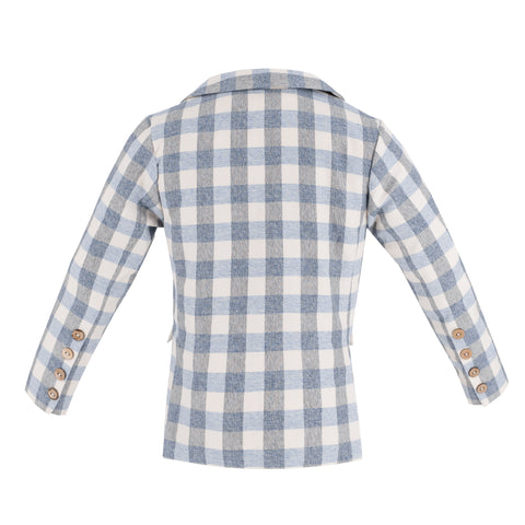 Hayden Boy Blazer - Wool Plaid