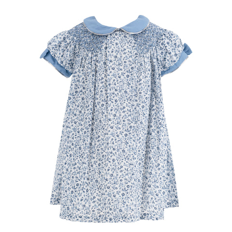 Chloe Girl Dress - Blue Rose