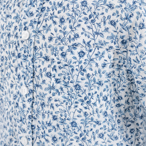 Walker Boy Button Down - Blue Rose