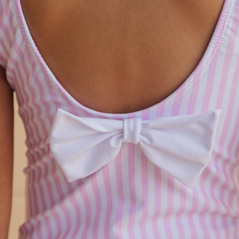 Kate Girl One Piece - Pink Stripes