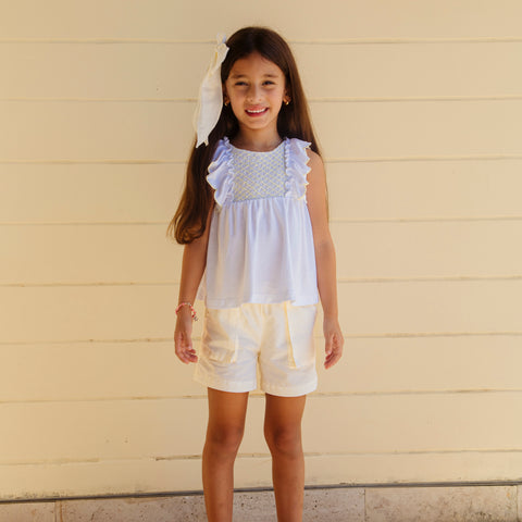 Annie Girl Set - Yellow Stripes