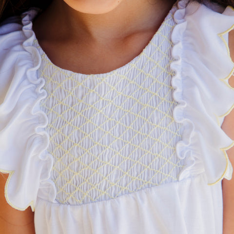 Annie Girl Set - Yellow Stripes
