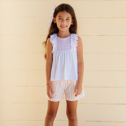 Annie Girl Set - Pink Stripes