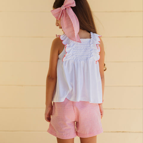 Annie Girl Set - Red Stripes