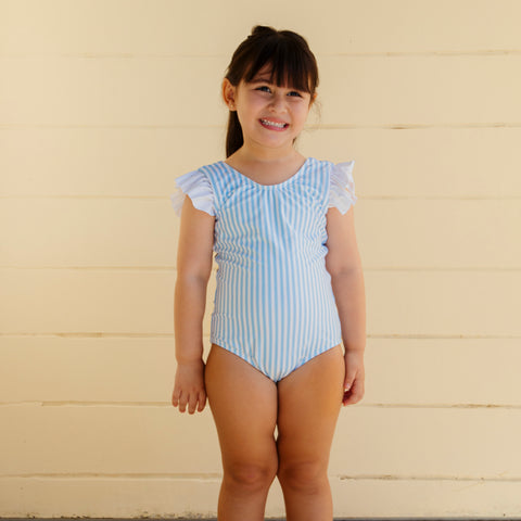 Kate Girl One Piece - Blue Stripes
