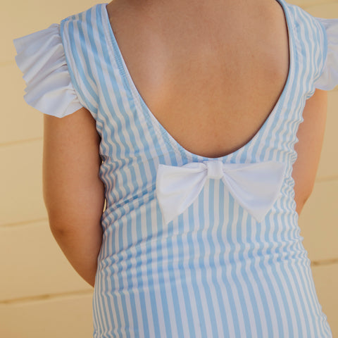 Kate Girl One Piece - Blue Stripes
