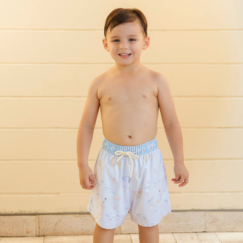 Kyle Boy Swim Trunk - Seaside