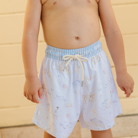 Kyle Boy Swim Trunk - Seaside