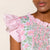 Ruffle Sleeve Smocked Flounce Dress | Peony Print