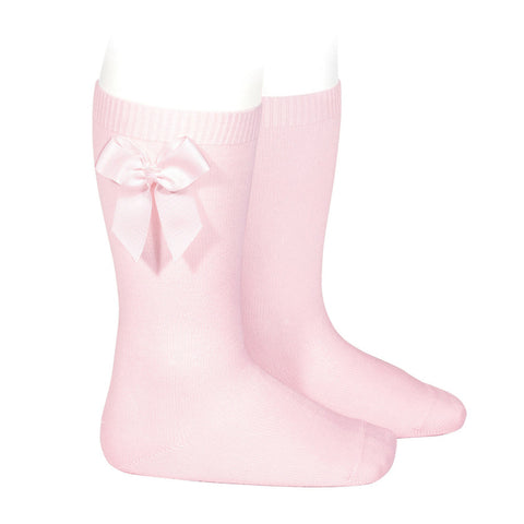 Condor® Knee Sock with Grosgrain Bow - Light Pink