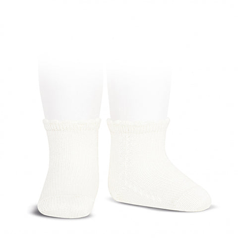Condor® Crochet Ankle Sock - Ivory