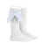 Condor® Knee Sock with Velvet Bow - White